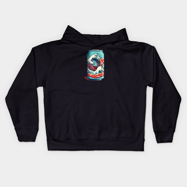 Japanese Aesthetic Energy Drink Kids Hoodie by ygxyz